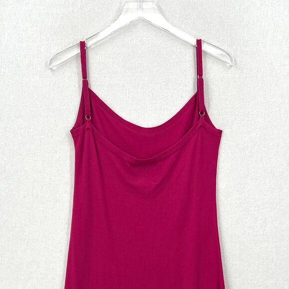 THEO THE LABEL Knit Slip Dress Womens Small Pink Mini Strappy Stretch NEW - Picture 5 of 13